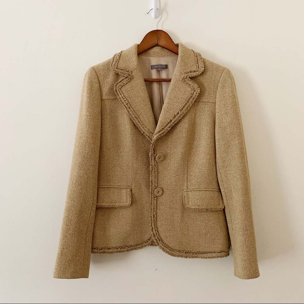 Ann Taylor Tan Blazer Size 6
